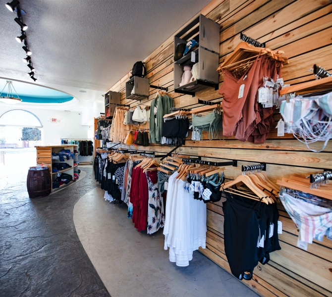 The inside of The Springs Resort gift shop